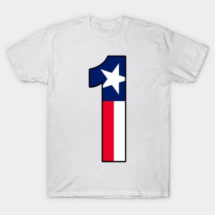 Number 1Texas Flag T-Shirt